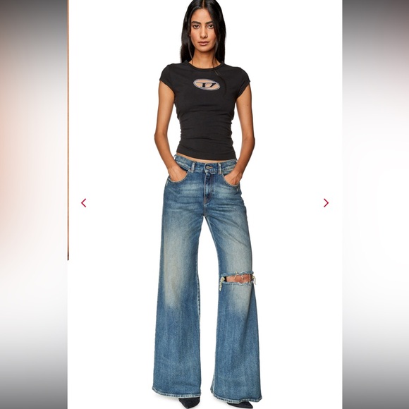 DIESEL 1978 D-AKEMI L.30 TROUSERS - Picture 1 of 12